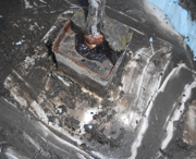 Damaged/deteriorated pitch pan